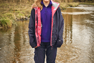 Issy standing in a river